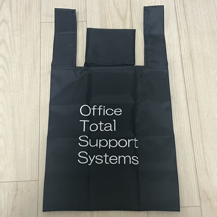 プレント／コンパクトエコバッグ - 白1色 名入れ実績 -