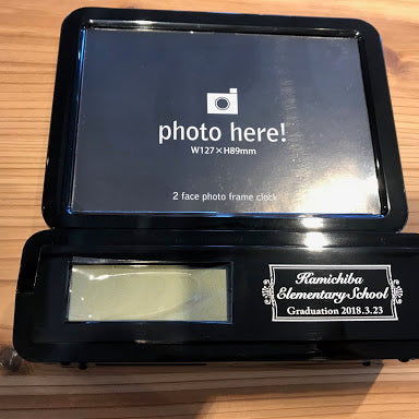 ダブルフェイスフォトフレームクロック - ノベルティ本舗