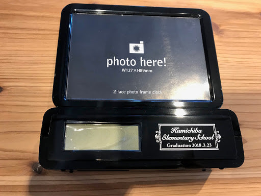 ダブルフェイスフォトフレームクロック - ノベルティ本舗