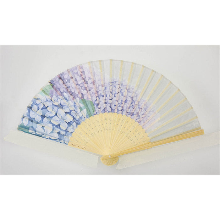 扇子-紫陽花