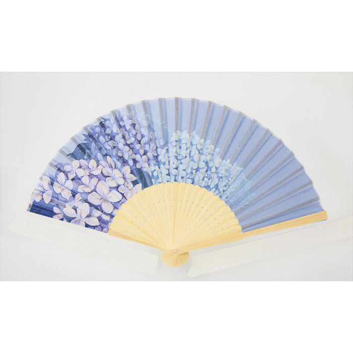 扇子-紫陽花