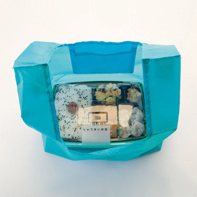 カラモ たっぷりマチのコンビニエコバッグ(ライトブルー)