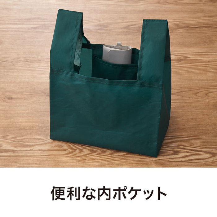 カラモ たっぷりマチのコンビニエコバッグ グリーン