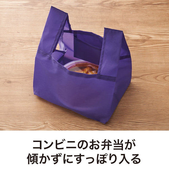 カラモ たっぷりマチのコンビニエコバッグ パープル