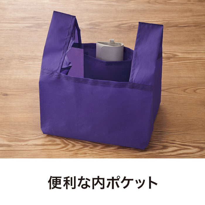 カラモ たっぷりマチのコンビニエコバッグ パープル