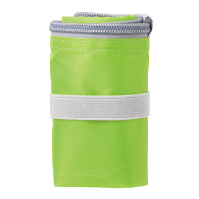 カラモ ファスナー付き大きめエコバッグ(ライトグリーン)