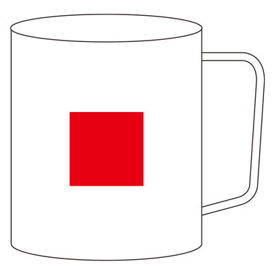 カラモ 真空ステンレスマグカップ 400ml ホワイト