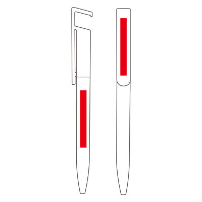 カラモ スマホが立てられる抗菌ボールペン