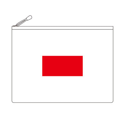 カラモ 両面メッシュクリアポーチ A5 ライトブルー