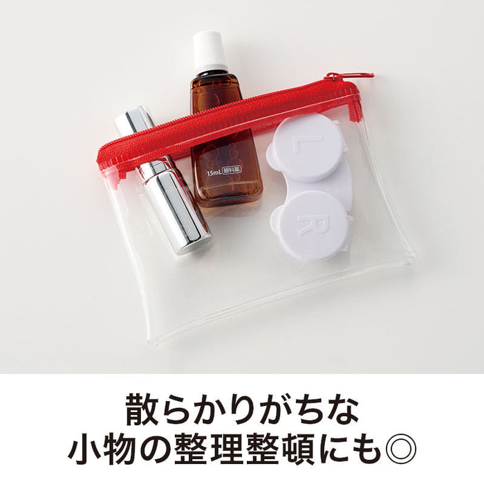 カラモ ミニウォレットポーチ レッド