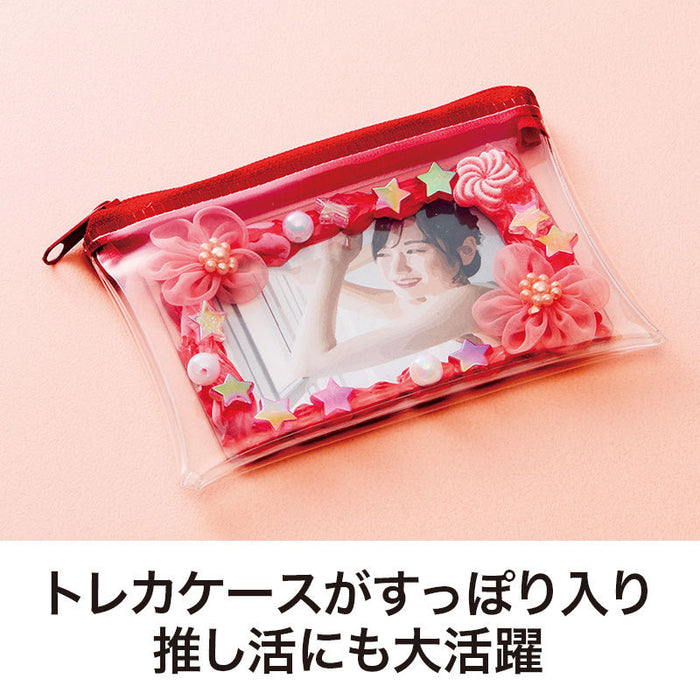 カラモ ミニウォレットポーチ レッド