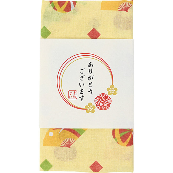 「ありがとうございます」手ぬぐい（和風縁起）