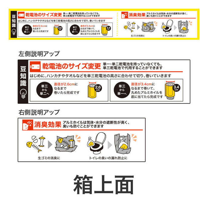 災害対策！お役立ちアルミホイル