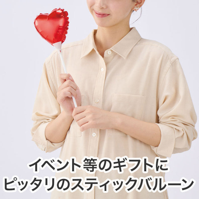 ハート スティックバルーン(ピンク)