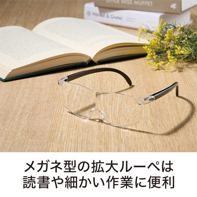脳トレBOOK付き メガネ型拡大ルーペ