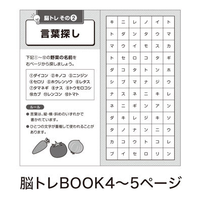 脳トレBOOK付き メガネ型拡大ルーペ