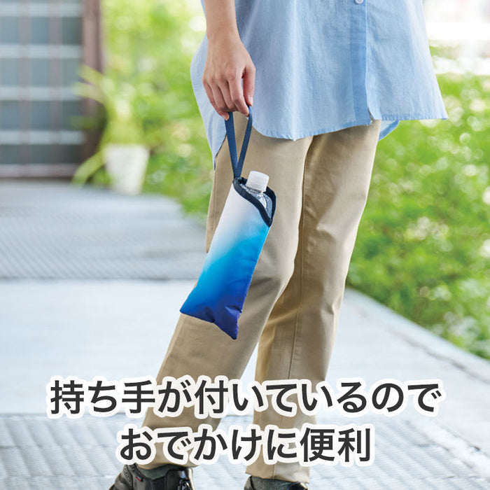 カラモ 保冷ペットボトルポーチ ブルー