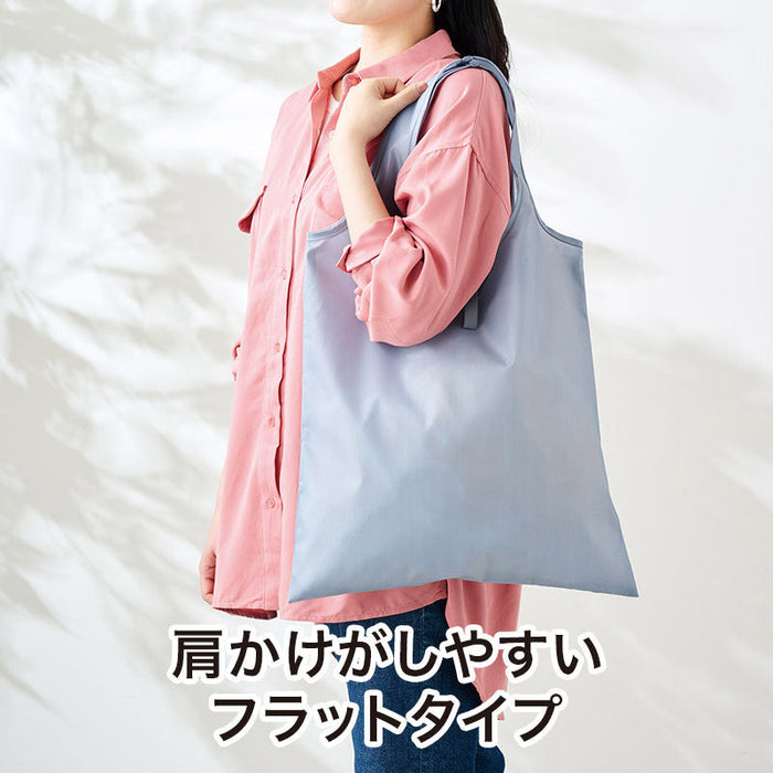 カラモ たためるフラットビッグエコバッグ グレー