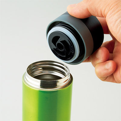 セルトナ・ストッパー付き真空ステンレスボトル（ブラック）