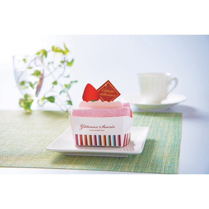 ＜スイーツ＞ショートケーキタオル