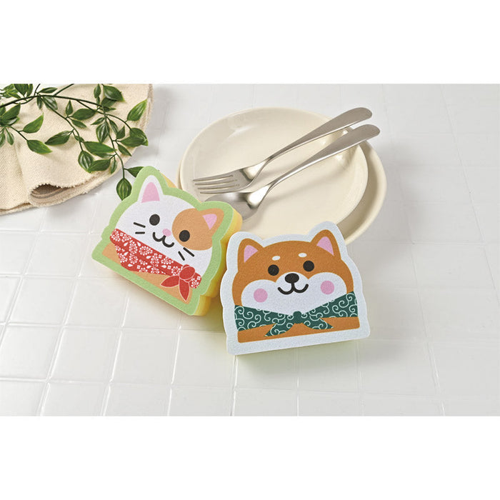 わんにゃんダイカットキッチンスポンジ（1コ入）