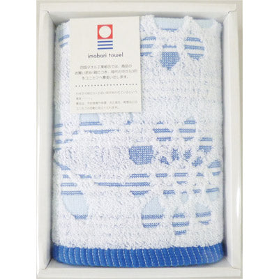 今治花柄ウォッシュタオル１枚