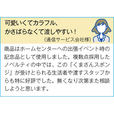 クマさんスポンジ１個