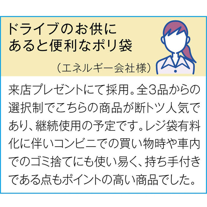 クルマ用ポリ袋１５枚ＢＯＸ