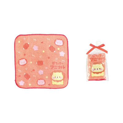 ぽちゃちゃアニマル　ギフトラッピングミニタオル１枚