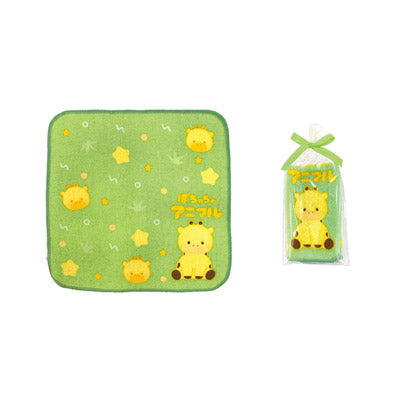 ぽちゃちゃアニマル　ギフトラッピングミニタオル１枚