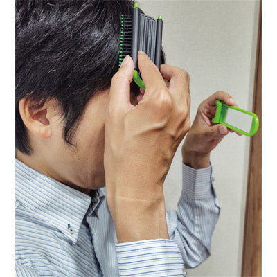 コンパクトブラシ　ミラー付き