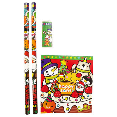 Ｗｉｔｈサンタ　４点文具セット１組