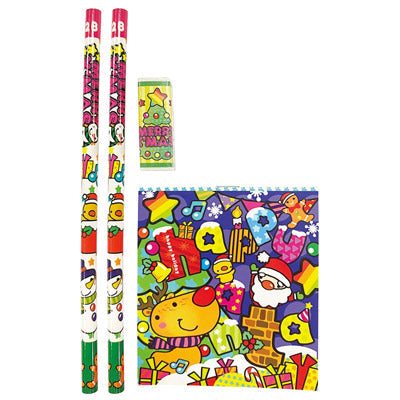 Ｗｉｔｈサンタ　４点文具セット１組