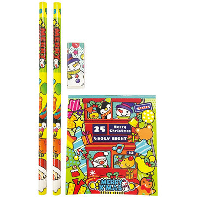 Ｗｉｔｈサンタ　４点文具セット１組