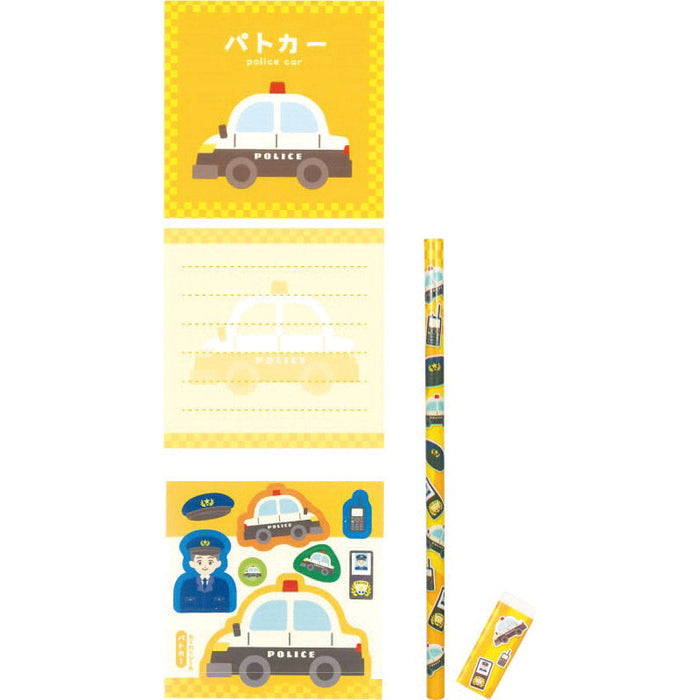 乗り物文具4点セット