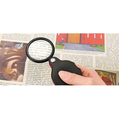 金色のマネークリップ＆ポケットルーペセット