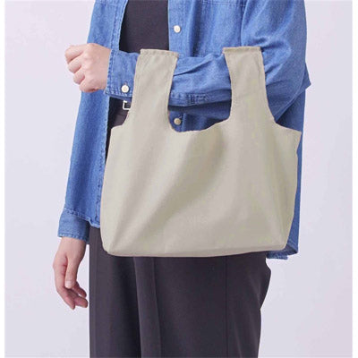 スエード風　コンビニエコバッグ（ベージュ）