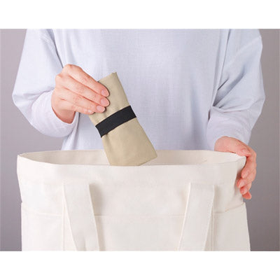 スエード風　お買い物エコバッグ（ベージュ）