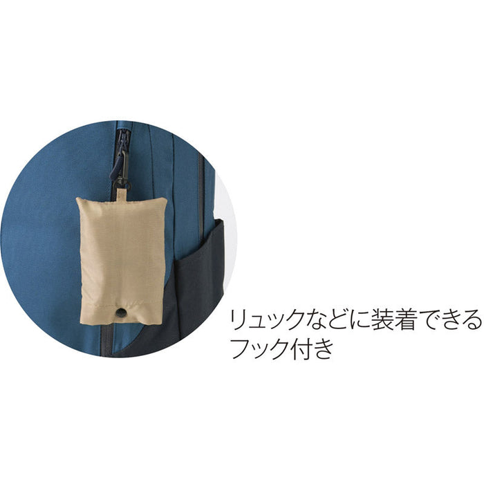 ｅＴＯＮＥ　ポーチ付きマチ広バッグ（ベージュ）