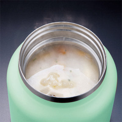 Smoo・真空二重構造ステンレスフードポット（ライトグリーン）