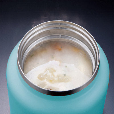 Smoo・真空二重構造ステンレスフードポット（ライトブルー）