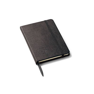 レザー調・ハードカバーノート（A6）（ブラック）