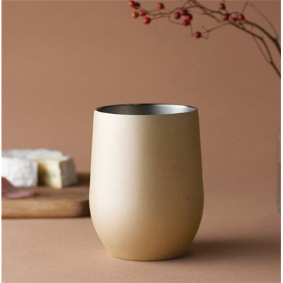 真空ステンレスサーモタンブラー３９０ｍｌ１個（シャンパンゴールド）