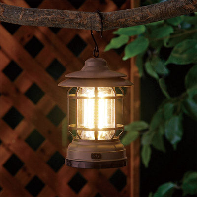 フック付きCOBランタンライト（ダークブラウン）