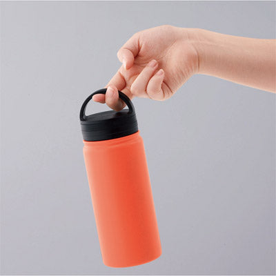 ビーサイド・真空二重ハンドル付きマグボトル 500ml（オレンジ）