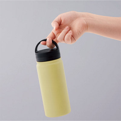 ビーサイド・真空二重ハンドル付きマグボトル 500ml（カーキ）