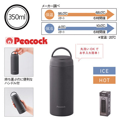 ピーコック・スクリューマグタイプ0.35L（チャコールグレー）AKZ