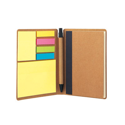 ハードタイプカバーA6ノート（付箋付き）（グレー）