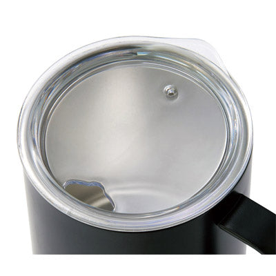 蓋付き真空ステンレスマグカップ４００ｍｌ（ブラック）