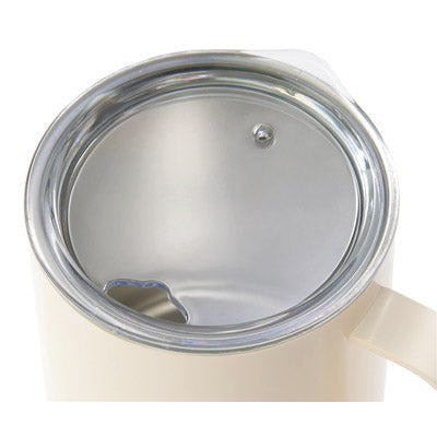 蓋付き真空ステンレスマグカップ４００ｍｌ（オフホワイト）